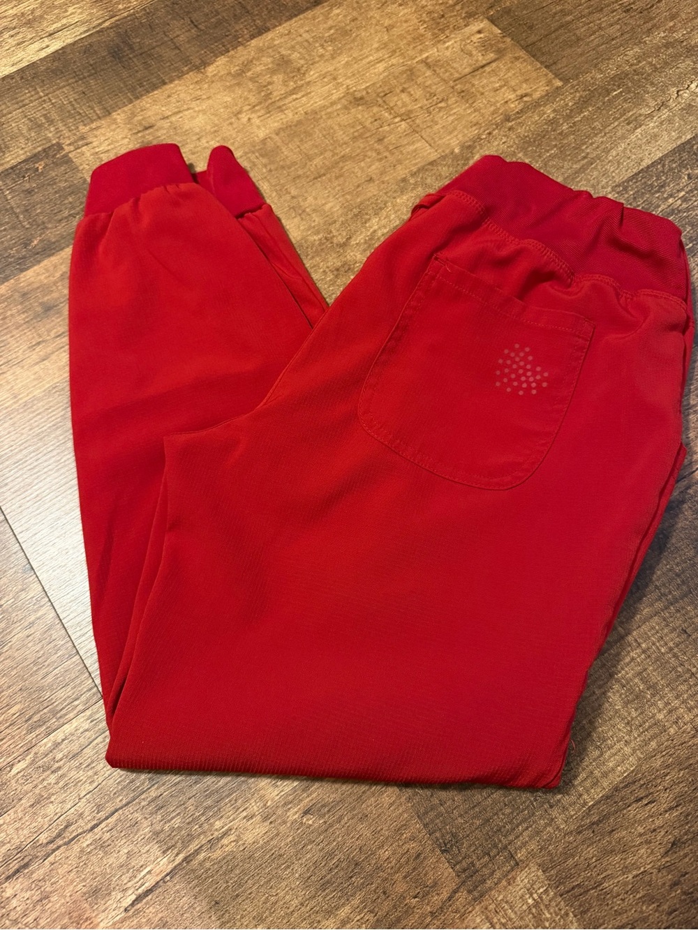 HeartSoul Women’s Red Jogger Scrub Pants - size Small Petite